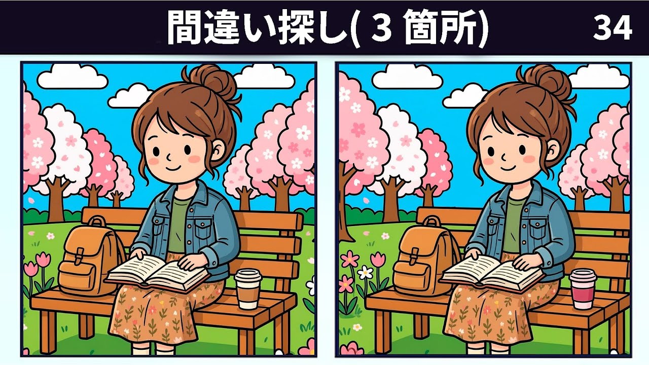 Проверь себя! Найти 3 отличия |  версия №34