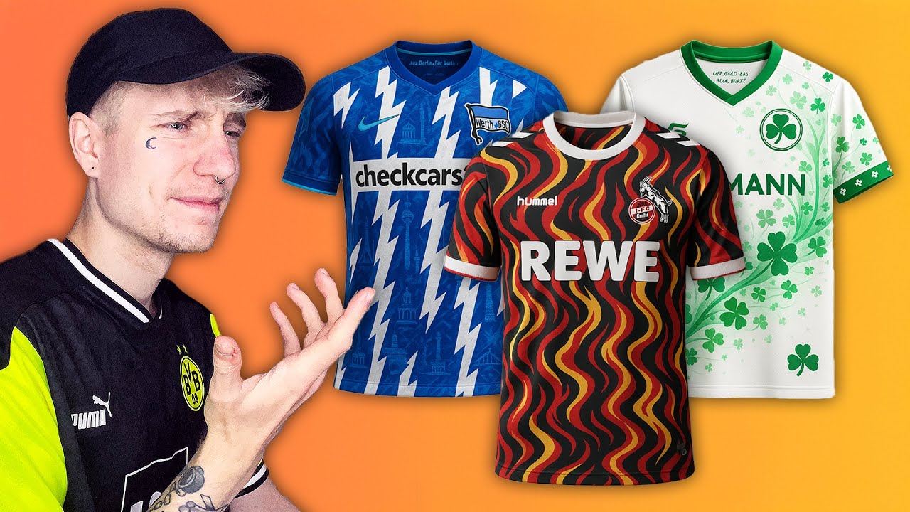 Ich BEWERTE 2. Bundesliga Trikots 25/26, aber KI generiert 🖥️⚽
