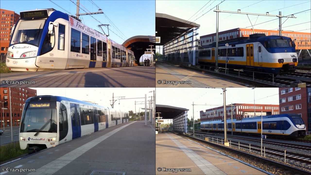 RandstadRail HTM trams & RET metro's + NS treinen bij Leidschenveen! (2014) #RandstadRail