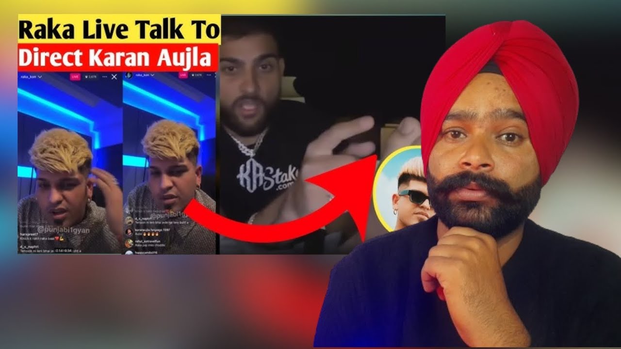 Reaction on Raka Reply to Karan Aujla In Insta Live || Majha Reaction