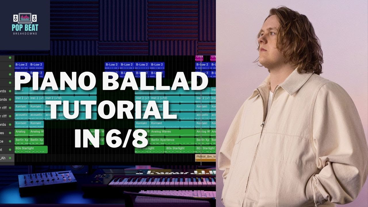 Hot To Make A Piano Pop Ballad Beat In 6/8 - Music Production Tutorial