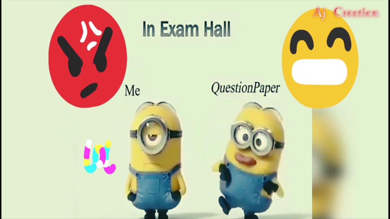 exam time funny videos for whatsapp status  2019 with minious