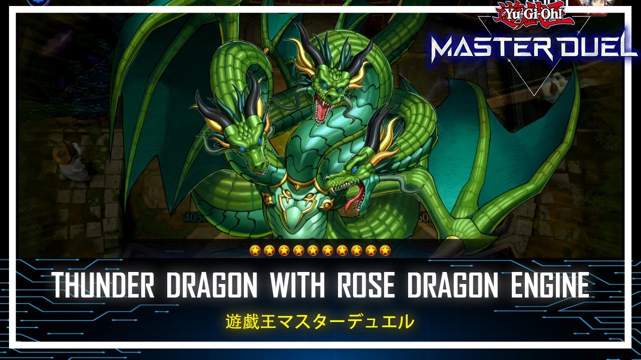 Thunder Dragon with Rose Dragon Engine - Many Negates and Destroy! [Yu-Gi-Oh! Master Duel]