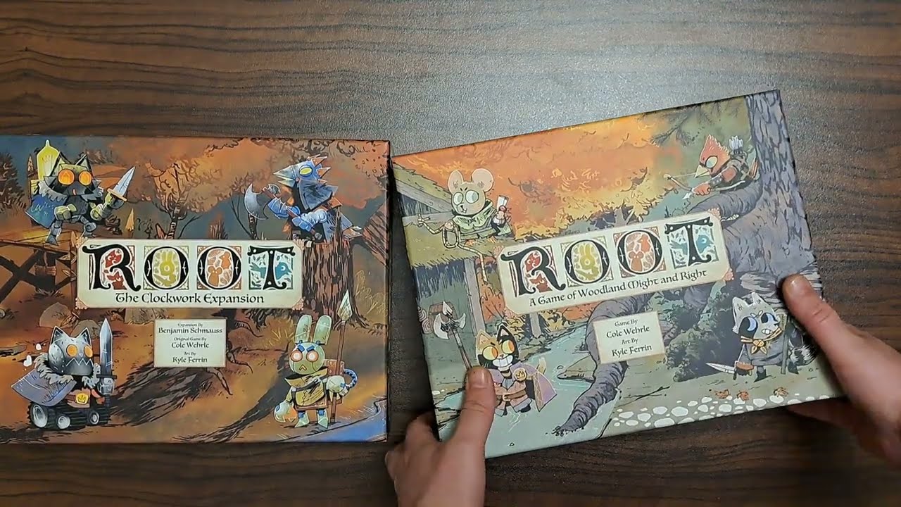 Root plus Clockwork expansion - Какво има в кутията и подреждането.