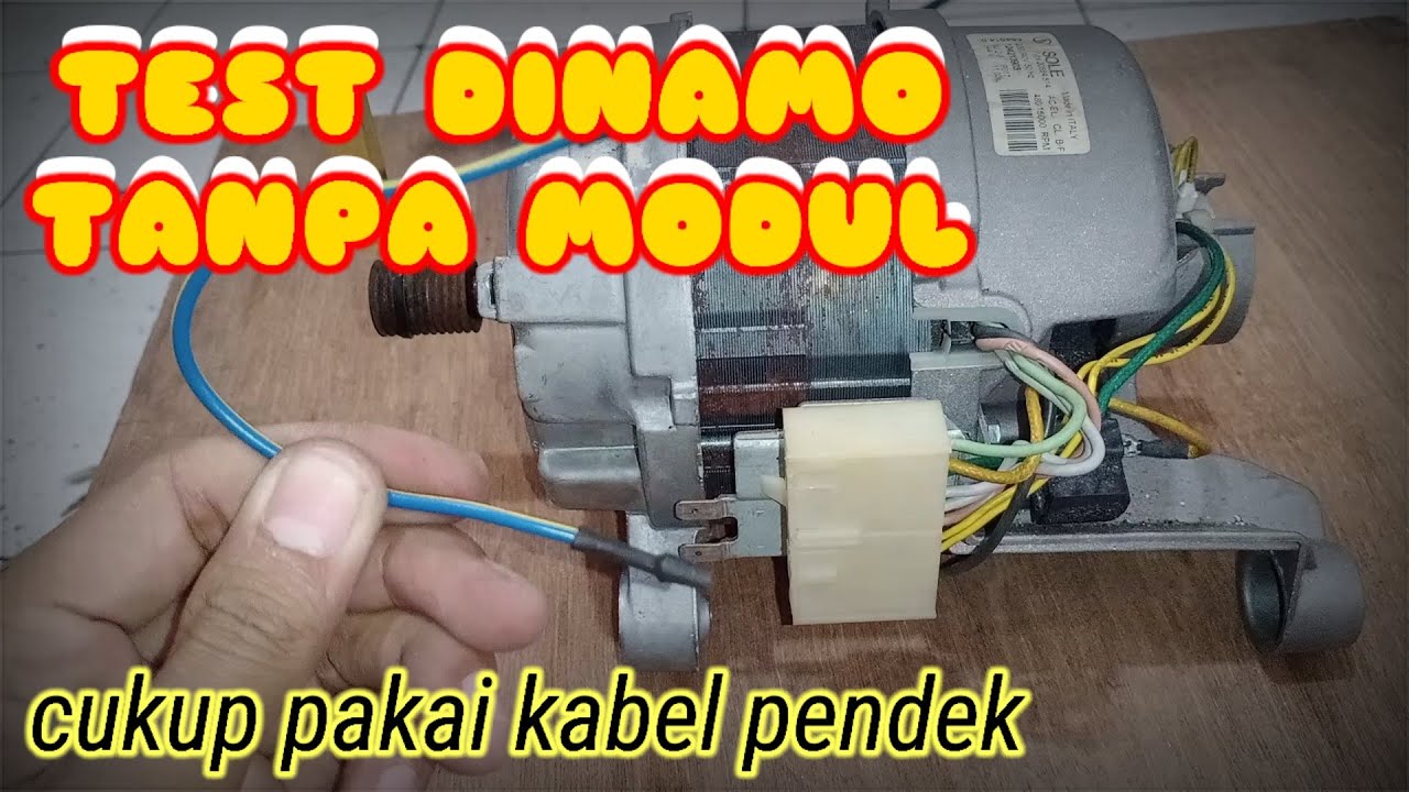 CARA MEMGHIDUPKAN DINAMO MESIN CUCI FRONT LOADING