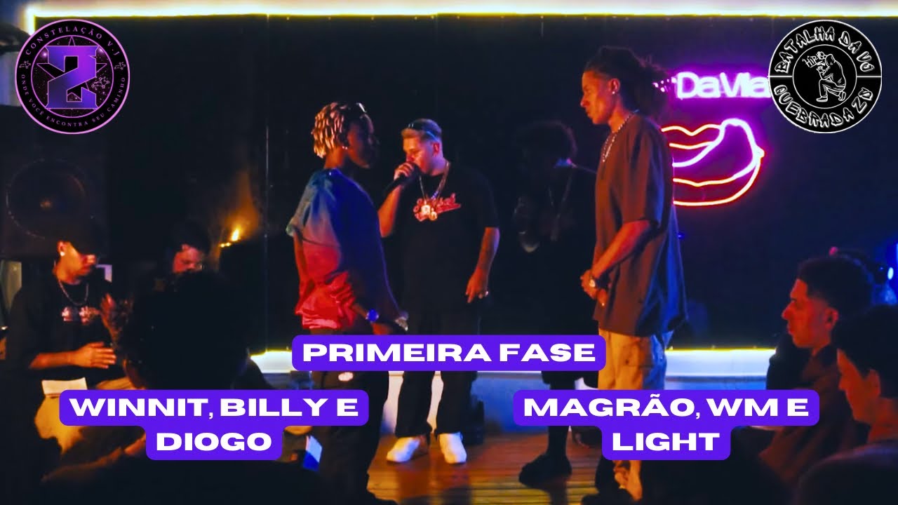 MAGRÃO, WM E LIGHT X WINNIT, BILLY E DIOGO | PRIMEIRA FASE - BATALHA DA VJ 2 ANOS