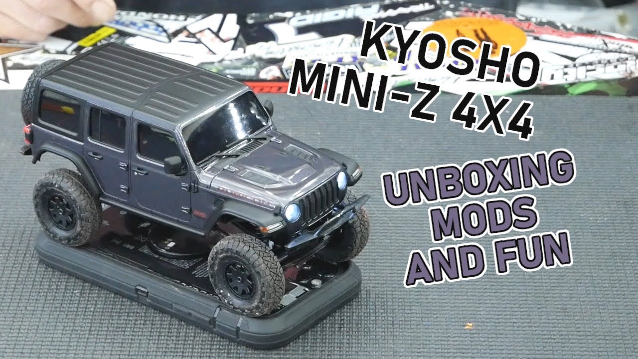 KYOSHO MINI-Z 4×4 Readyset Jeep Wrangler Unlimited Rubicon: UNBOXING, MODS, AND RUN