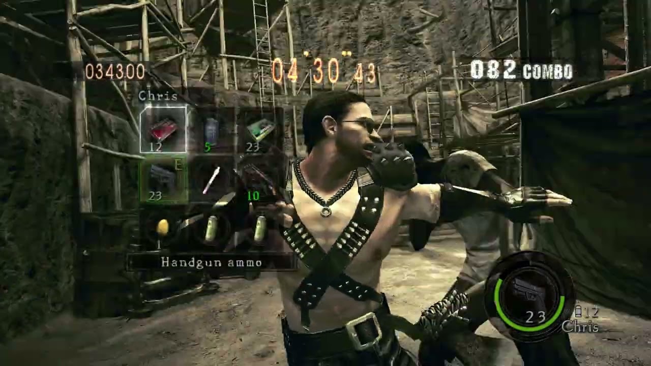 Resident Evil 5 Mercenaries Reunion - Solo - The Mines - 796,804 (Chris Warrior)