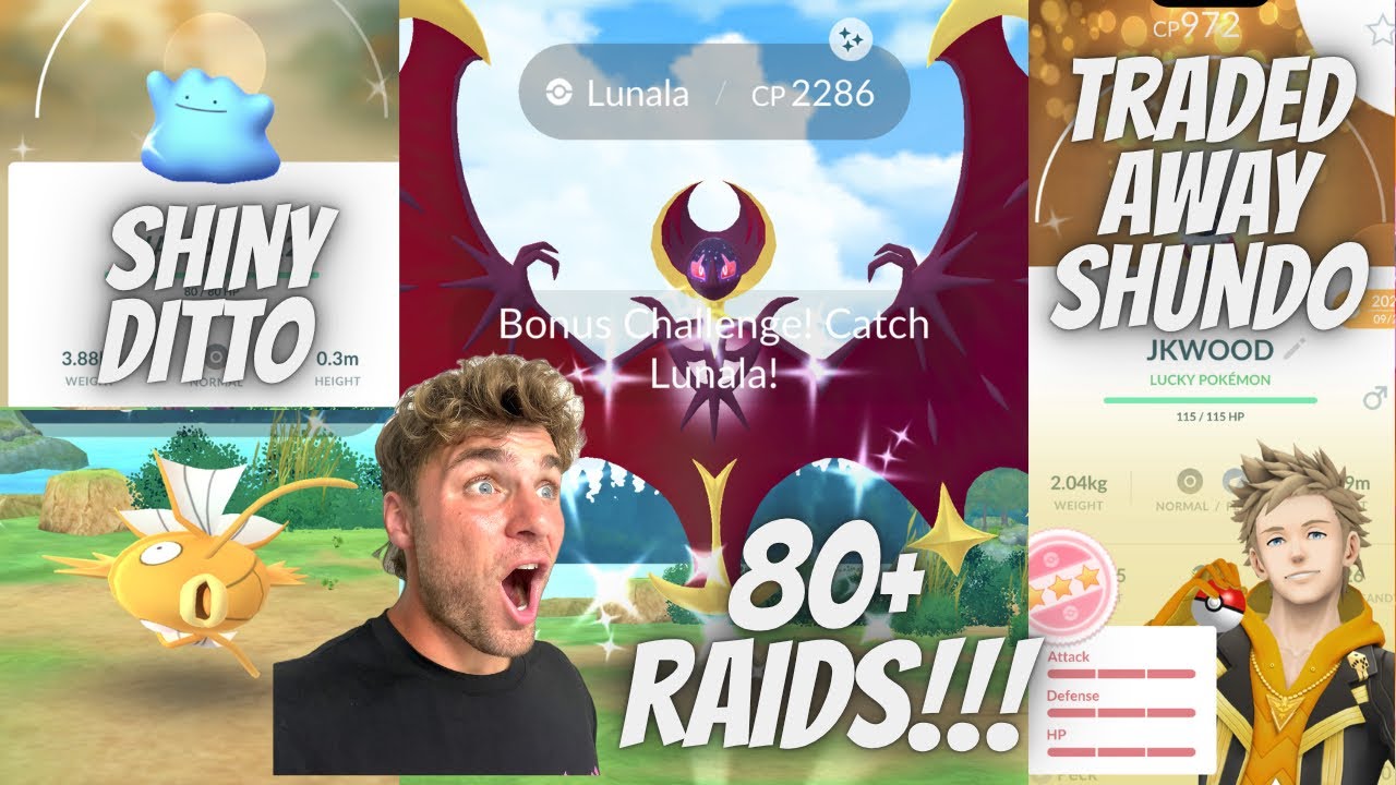 ✨NEW Shiny Lunala CAUGHT and It Was ALMOST A SHUNDO! And I Traded Away A SHUNDO IN POKEMON GO!!!✨