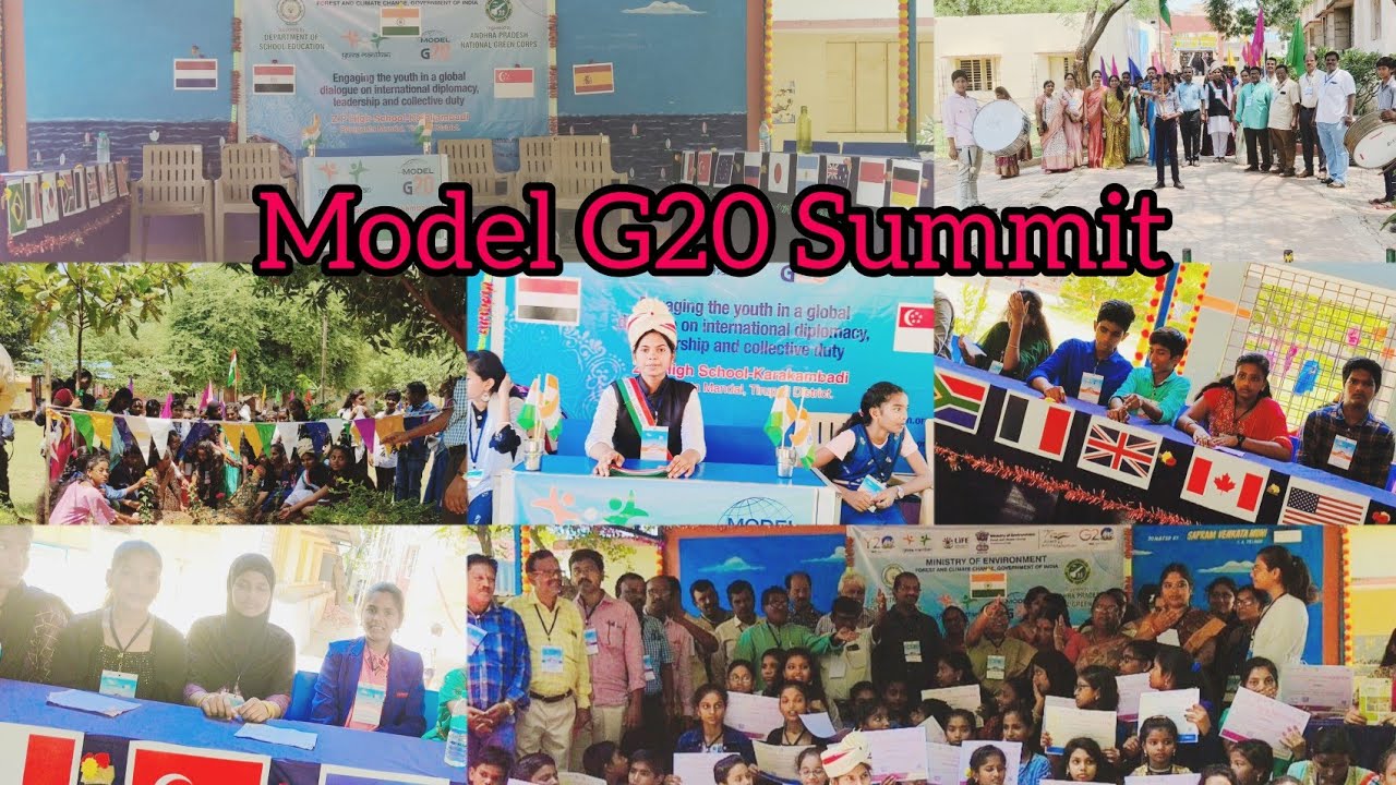 Students excel at Yuvamanthan model G20 Summit | Ministry of environment | Forest and climate change