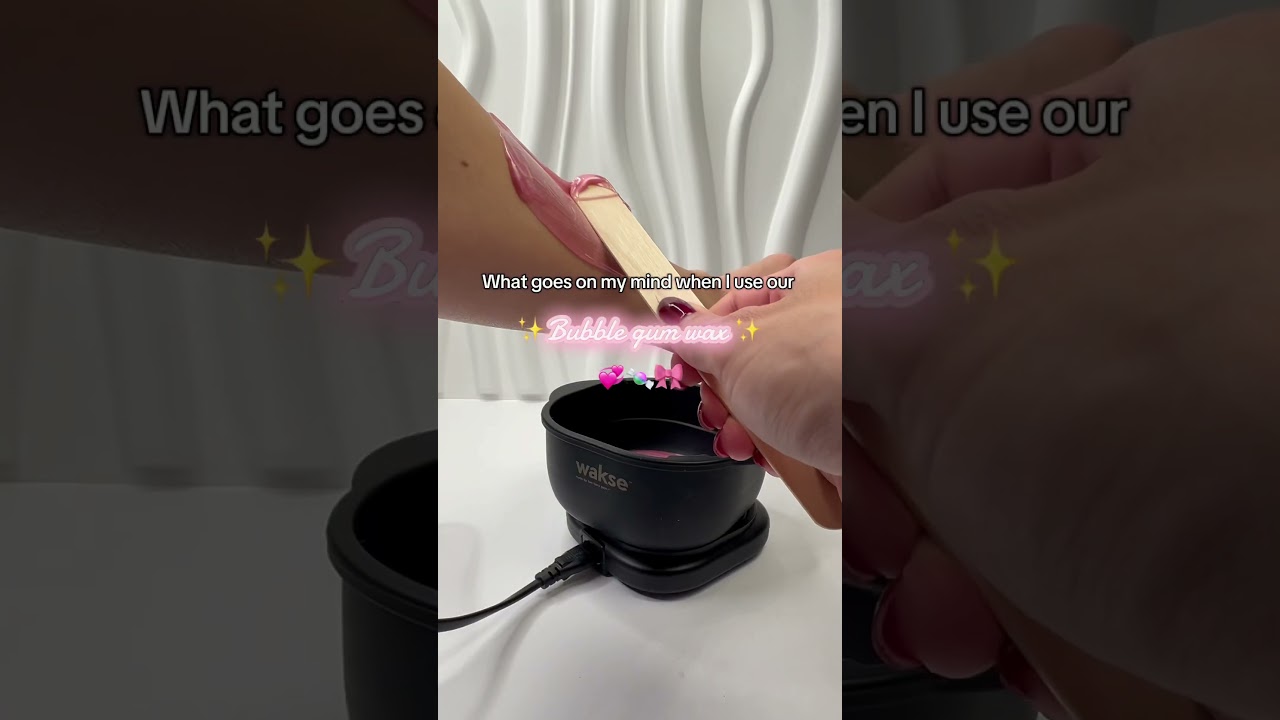 Bubble gum wax for face and body hair removal 💗 #wakse #wax #bubblegum #hairremoval