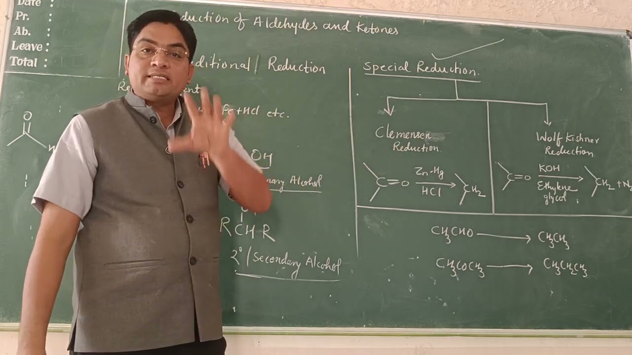 Reduction of aldehydes and ketones by Lokesh Patidar sir 