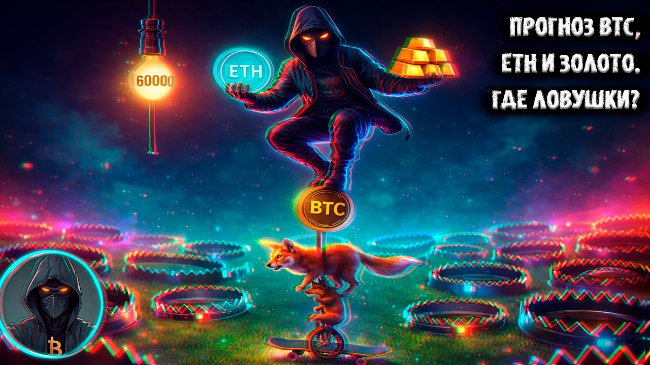 🚨 Прогноз BTC, ETH и ЗОЛОТО: Боллинджер, ETF, ликвидации, что показывает рынок? Где ЛОВУШКИ?