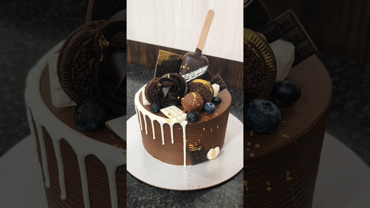 🍫🎂chocolate overload cake  decoration ideas #chocolatecake #shorts #youtubeshorts #viralvideo #cake