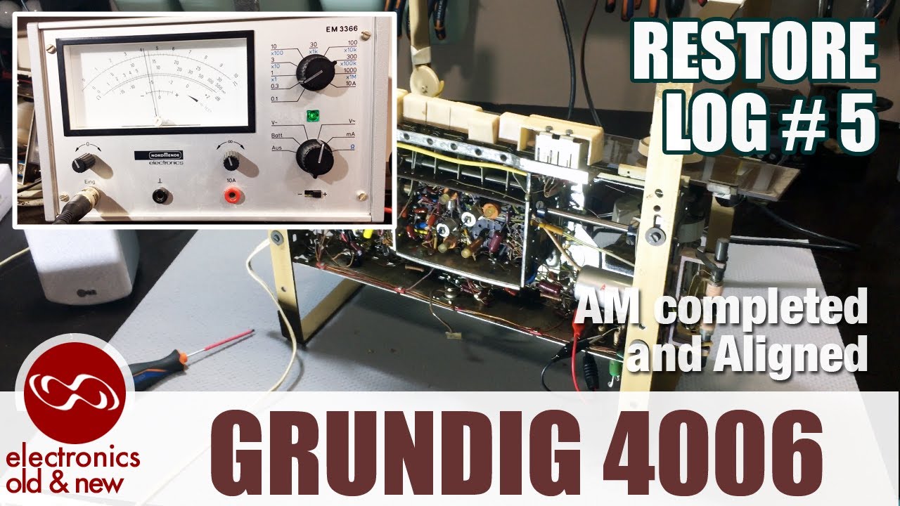 Grundig 4006 Stereo tube radio restoration, part 5. The AM gets some attention. Alignment too ....