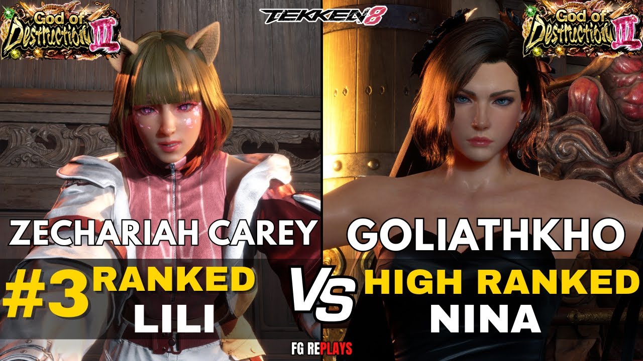 TEKKEN 8 - ZECHARIAH CAREY (#3 Ranked Lili) vs GoliathKho (#11 Ranked Nina)
