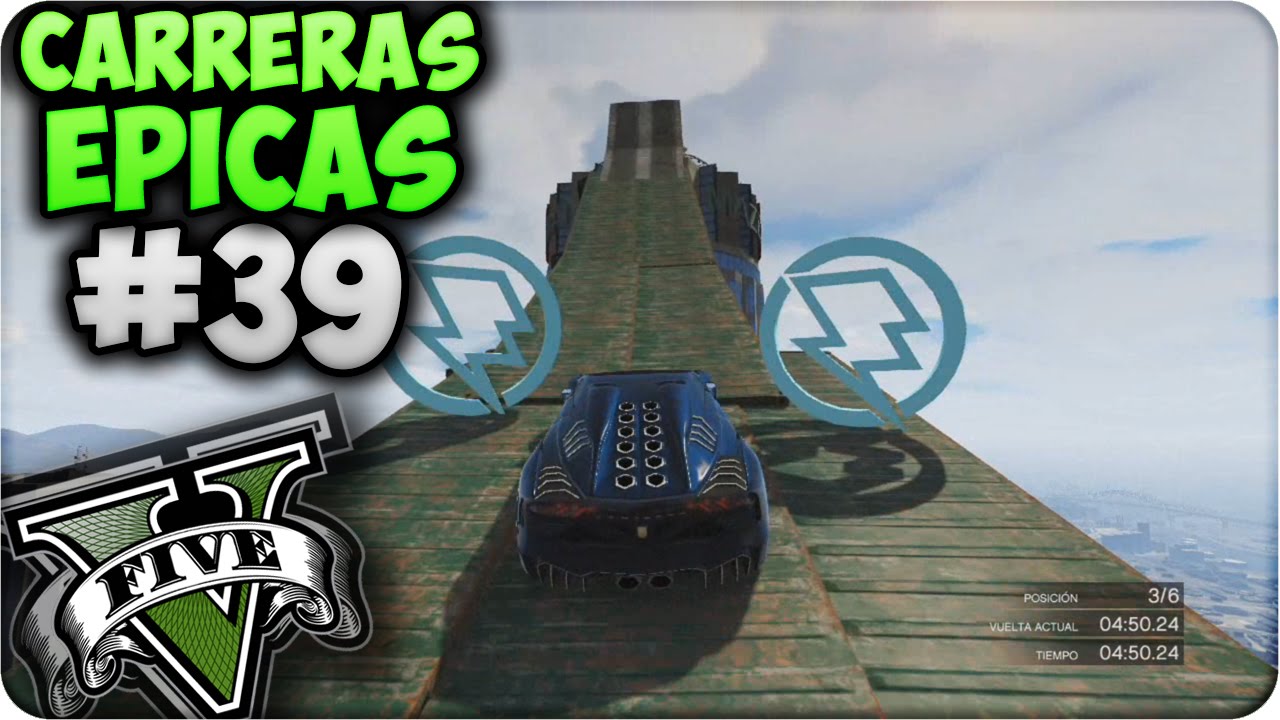 GTA V Online - Saltos y Rampas increíbles!! - Carreras Épicas #39 - Funny Moments GTA 5