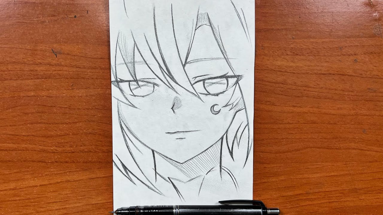 Easy anime sketch || How to draw anime step-by-step