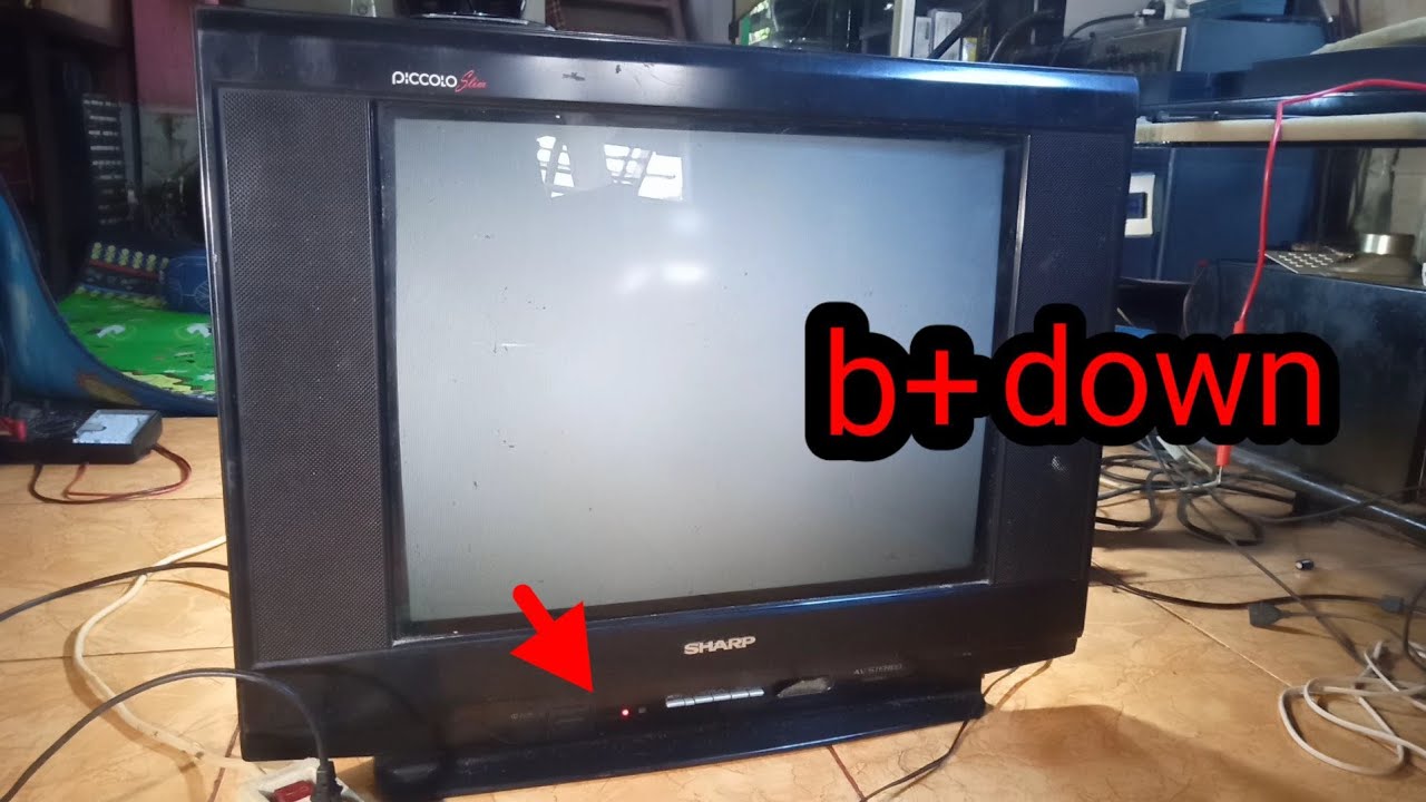 service tv sharp piccolo gagal start indikator menyala dan kembali standby