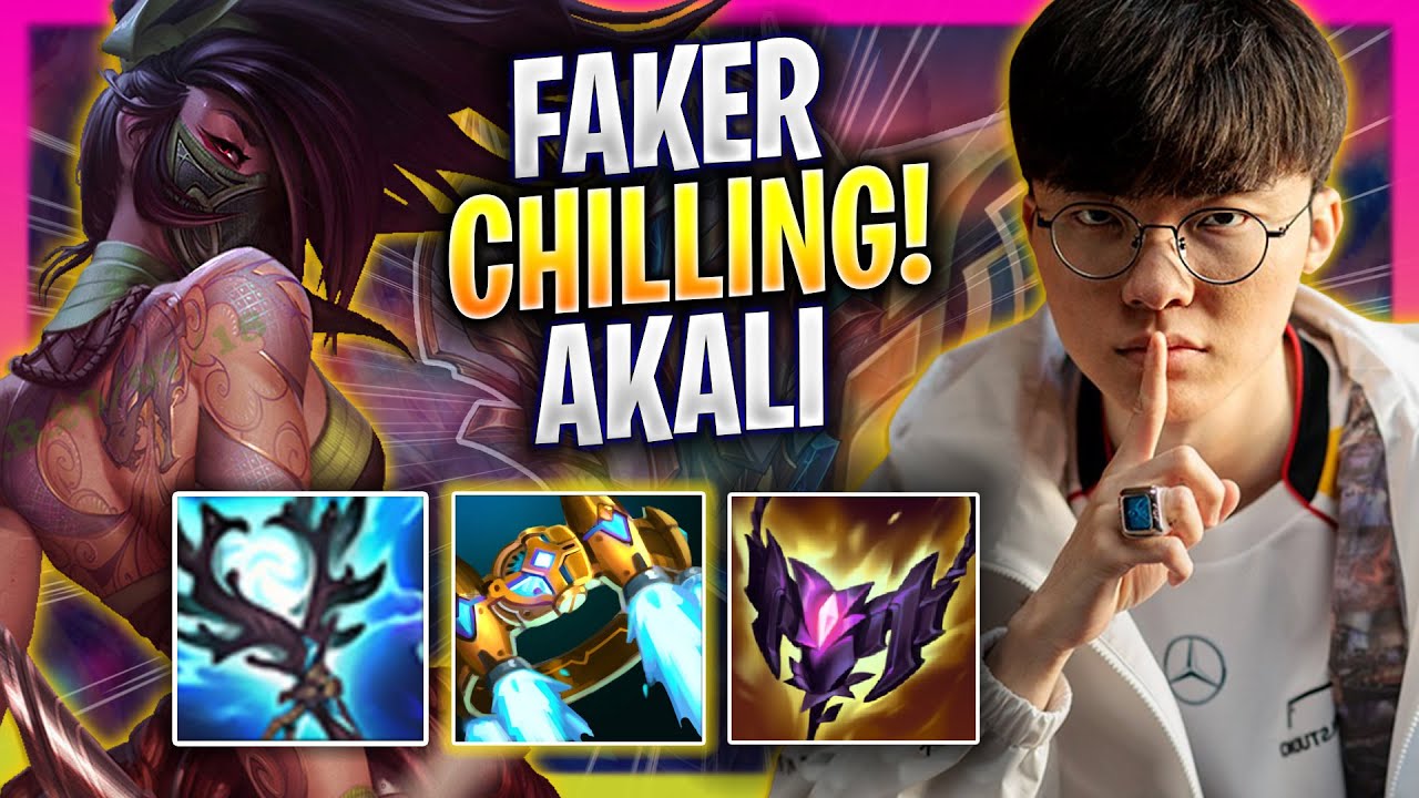 FAKER CHILLING WITH AKALI! - T1 Faker Plays Akali MID vs Azir! | Season 2025