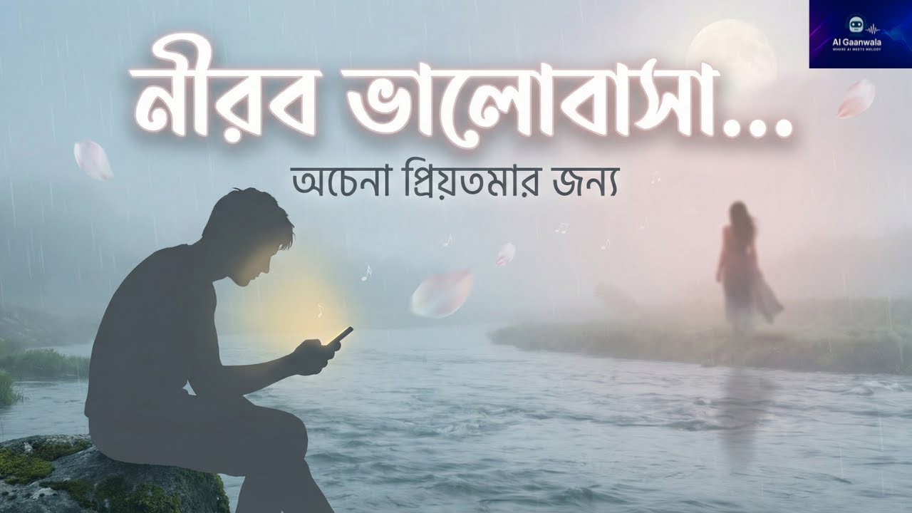অচেনা প্রিয়তমা | Silent Love Story | One Sided Love Bengali Song | AI Gaanwala
