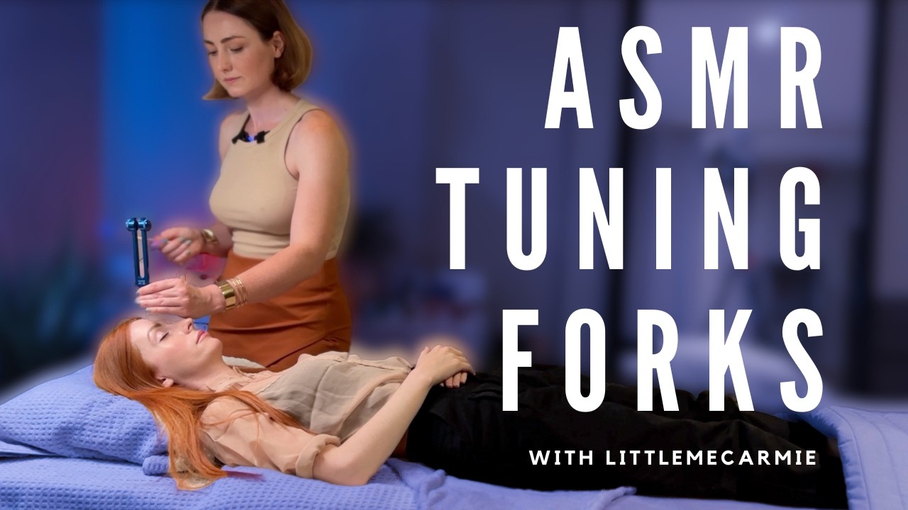 Healing Chakra Tuning Fork Session for  @littlemecarmie  with Guided Meditation [soft spoken] #asmr