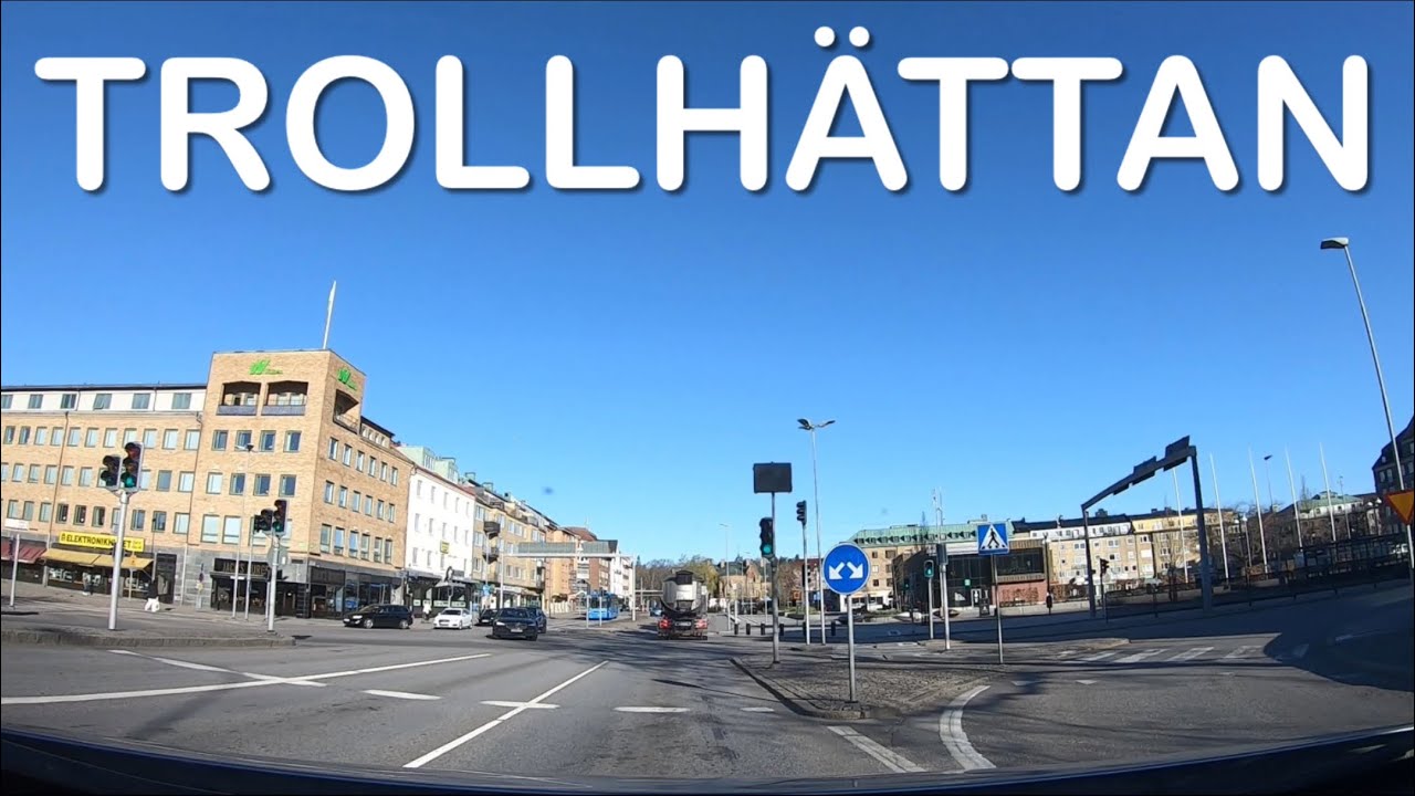 Trollhättan. Sweden / Dashcam Video