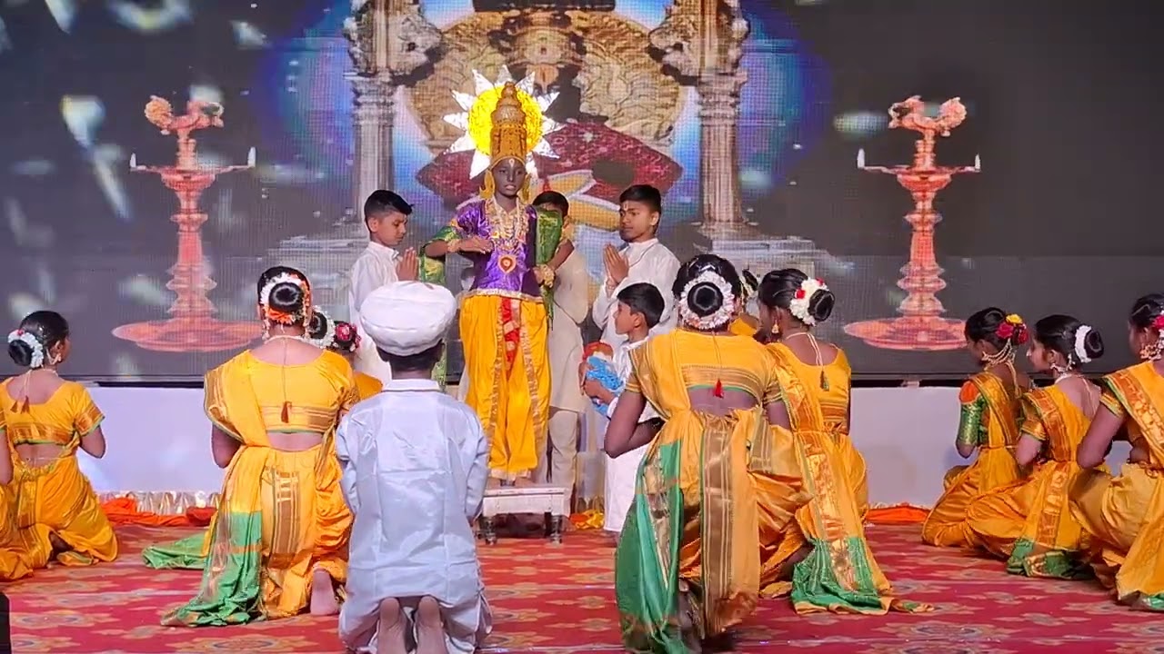 वेदांत विद्या मंदिर शाळेचे गीत छत्रपती शिवाजी महाराज जयंती निमित्त गंगाखेड येथे सादर केले.