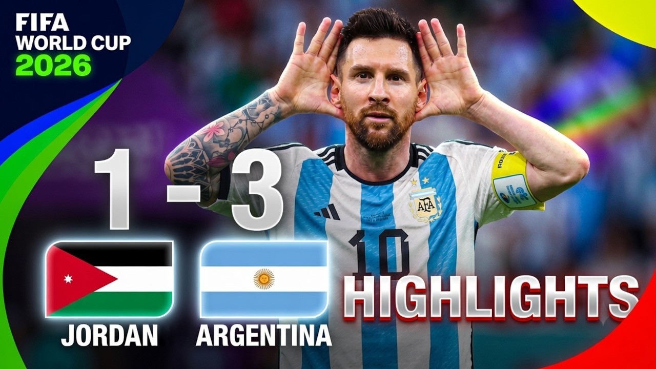 ⚽ Argentina vs Jordan Highlights   Full Match Goals   Highlights 2026    #ArgentinaVsJordan