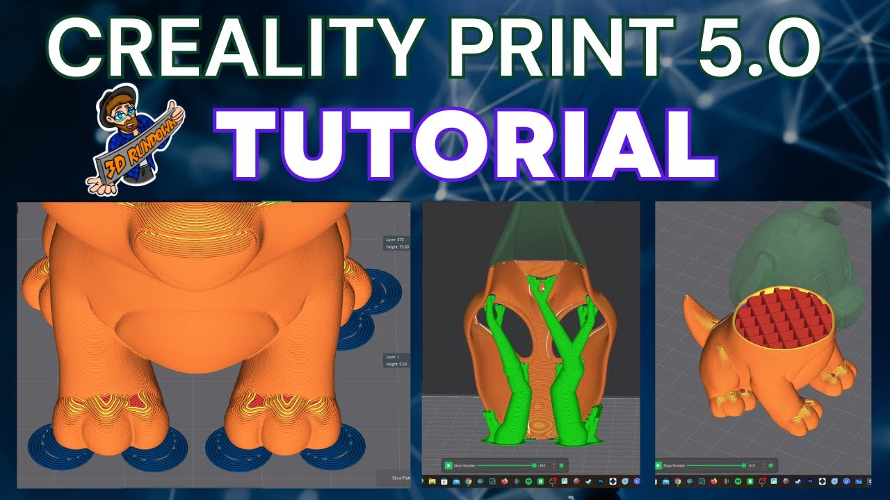 Creality Print 5 Slicer Tutorial: Support Painting, Mouse Ears, Infill, Walls, Temp, Speed