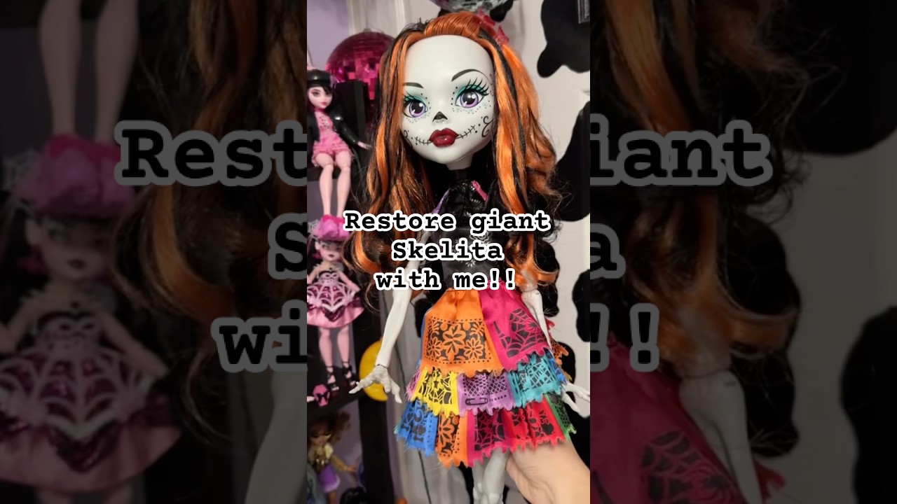 I cannot believe i found giant skelita on fb marketplace for such a good deal! #monsterhigh