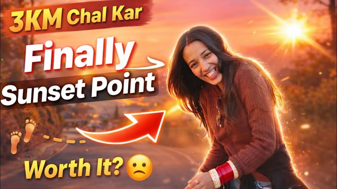 Full vlog dekho kaisa h sunsetpoint😐#vlogs #trending #funny #comedy #viral #dailyvlog #couple#sunset