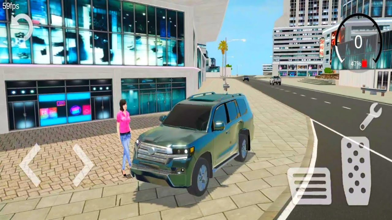 Toyota Land Car Driving Simulator Game - Open World Toyota Taxi Driving: Android Gameplay