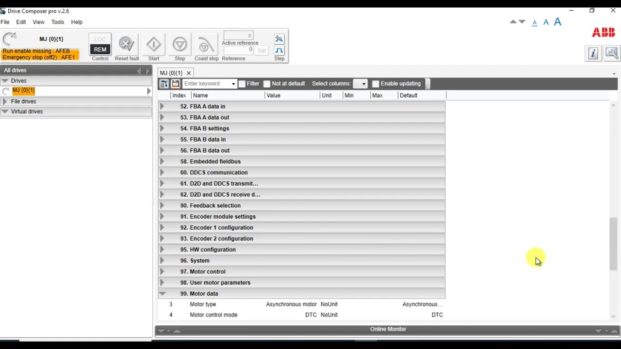 How to Upload Parameters File for ABB ACS880 VFD using Drive Composer
