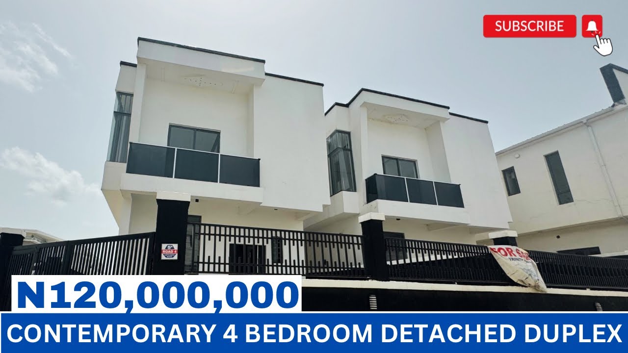 House for Sale in Lekki, Lagos Nigeria: Contemporary 4 Bedroom Detached Duplex for Sale in Ajah