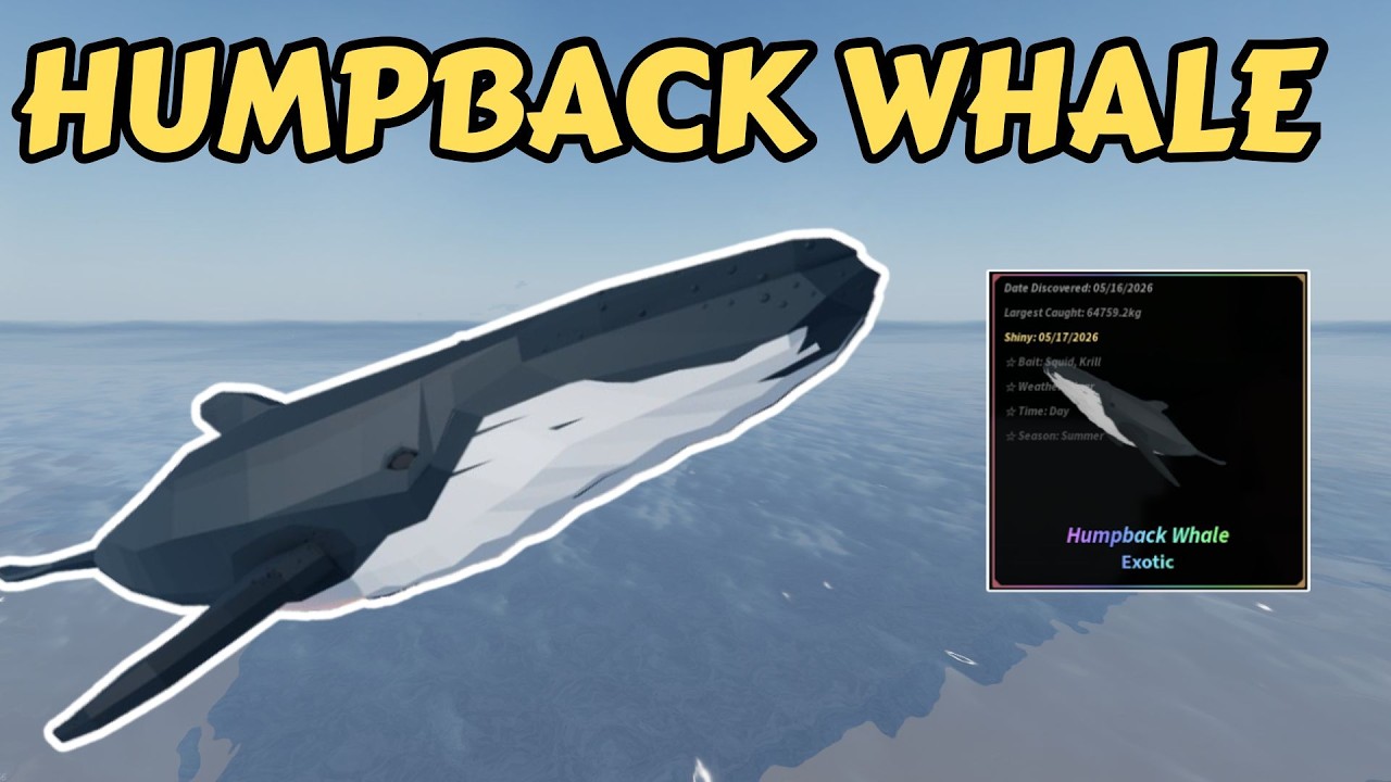 Как поймать горбатого кита (ЛЕГКО) | Fisch | Roblox