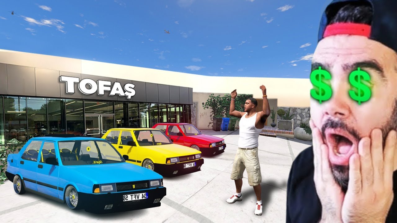 FRANKLIN EVINE TOFAŞ ARABA GALERISI AÇTI - GTA 5 MODS