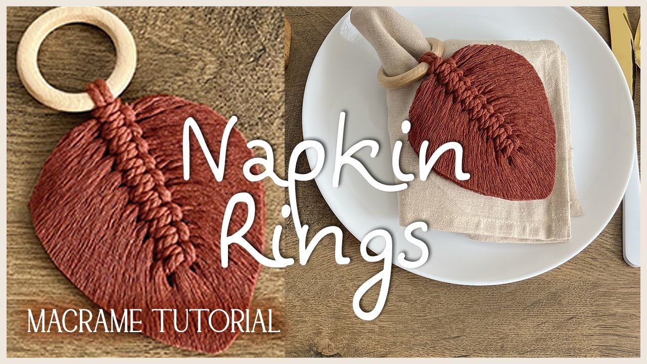 Macrame Napkin Rings | Tutorial for Beginners | Table Decoration Ideas  حلقات مناديل مكرميه  流苏花边餐巾环