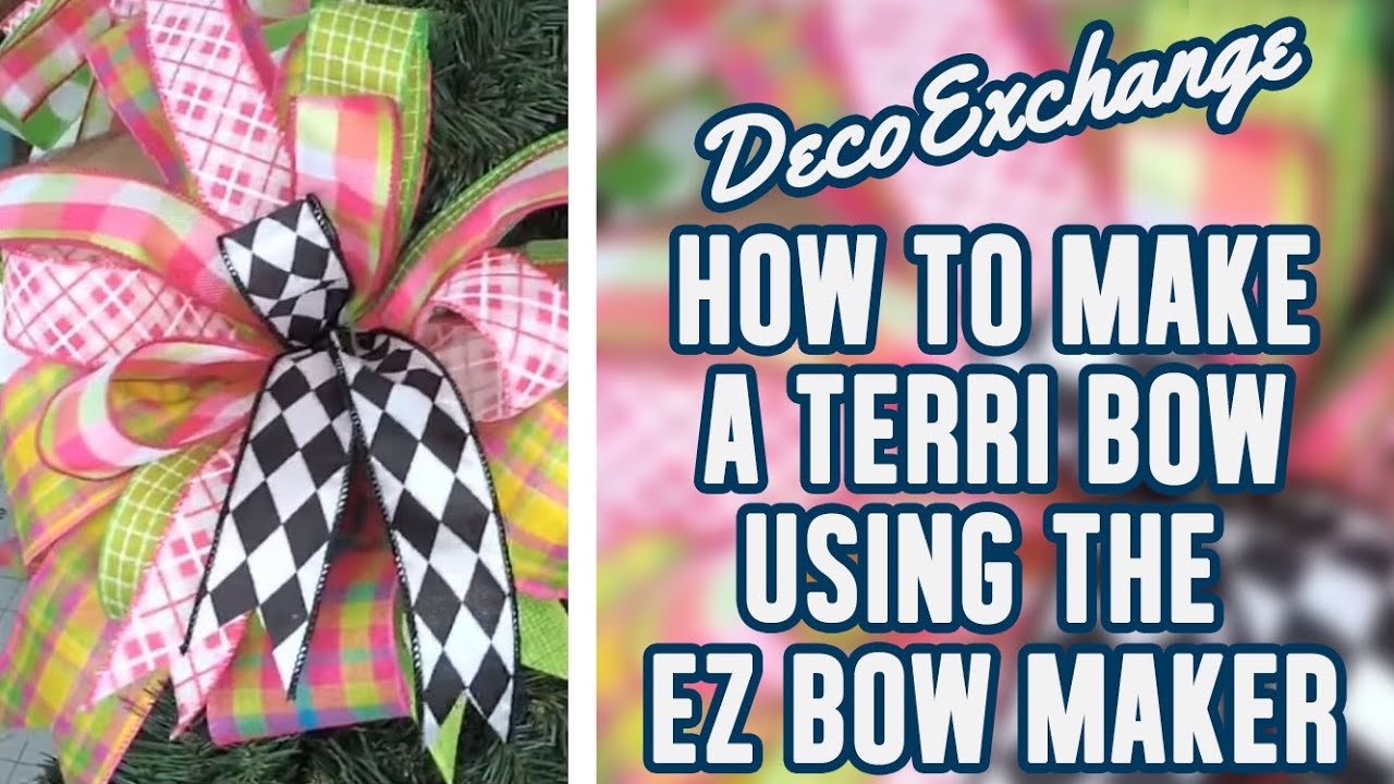 Делаем бант Терри с помощью EZ Bow Maker! | Идеи для бантов своими руками | Обучающее видео DecoE...