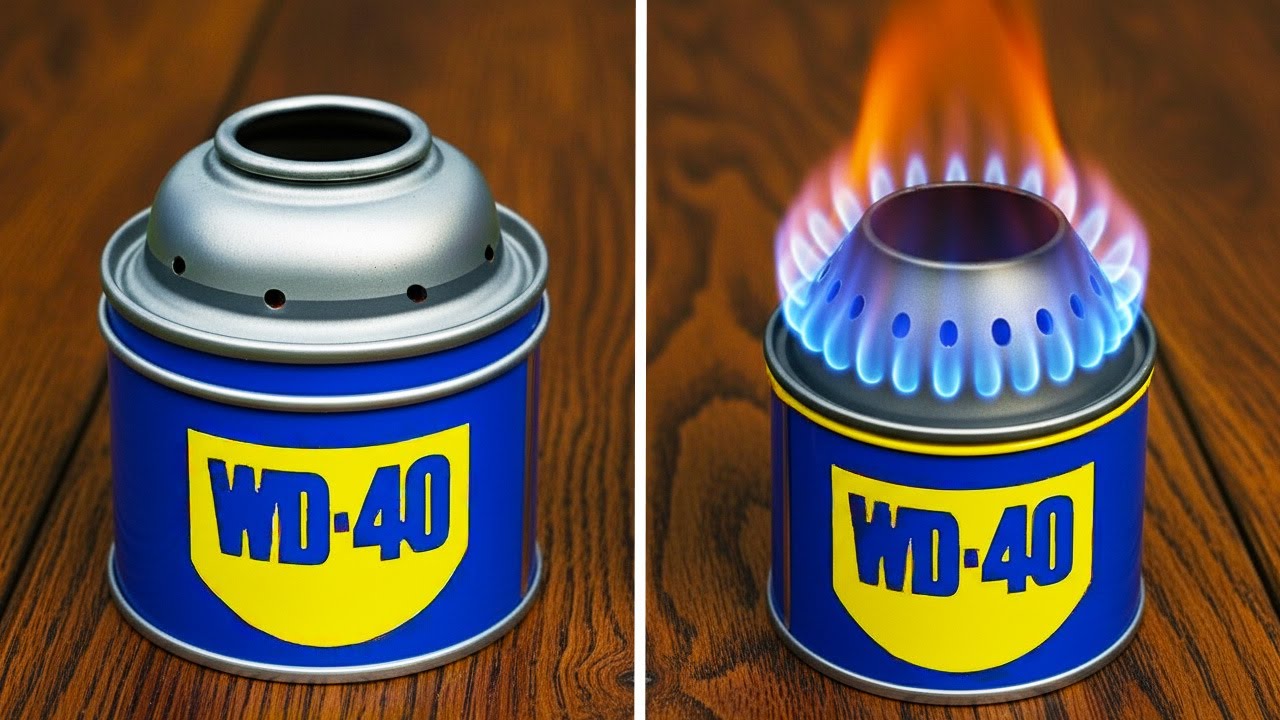 Всего ОДНА пустая банка WD-40! Самодельная печь-гриль 3-в-1 — бесплатная энергия этой зимой 2025 го