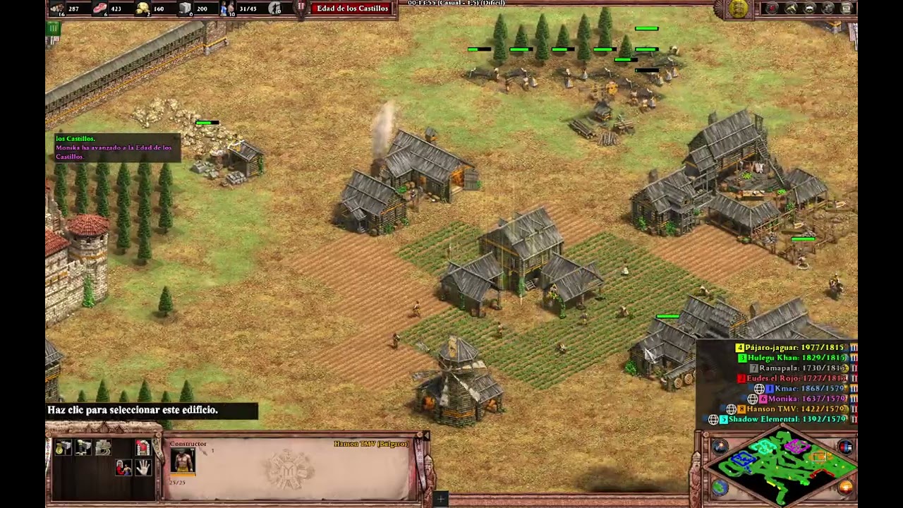 Age of Empires 2 DE multijugador - 4 vs 4 - partida número 25