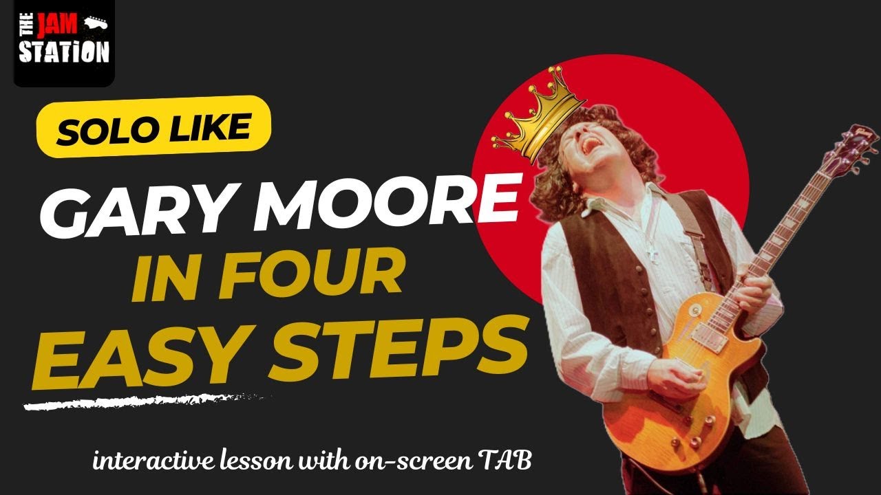 SOLO like Gary Moore in 4 EASY Steps - Guitar Lesson