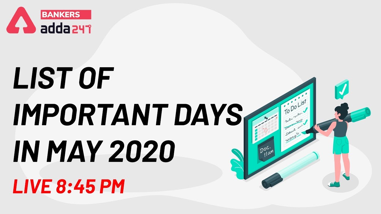List of Important Days in May 2020