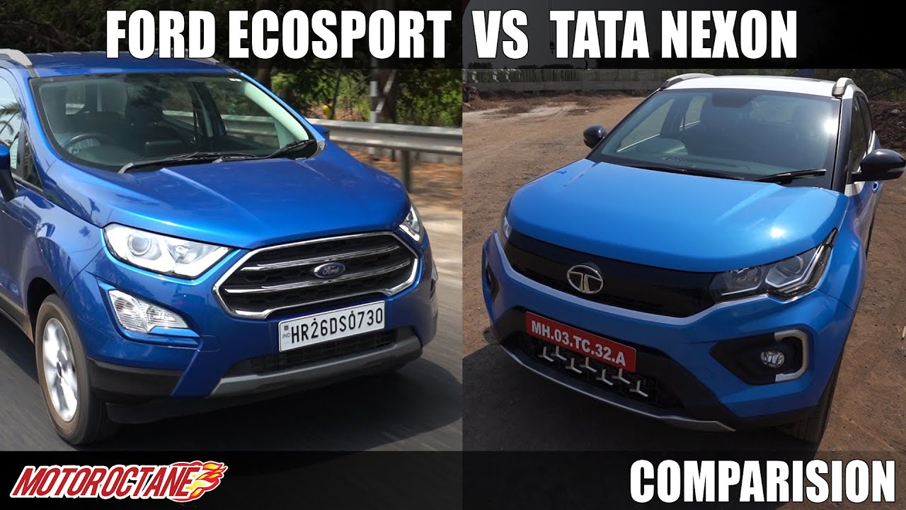 New Tata Nexon vs Ford Ecosport Comparison | Hindi | MotorOctane