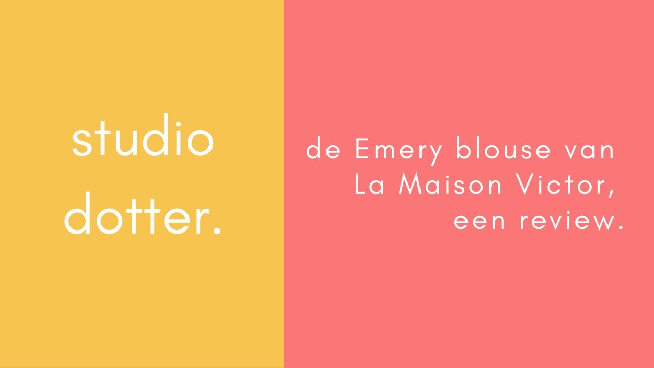 Over de Emery blouse van La Maison Victor.