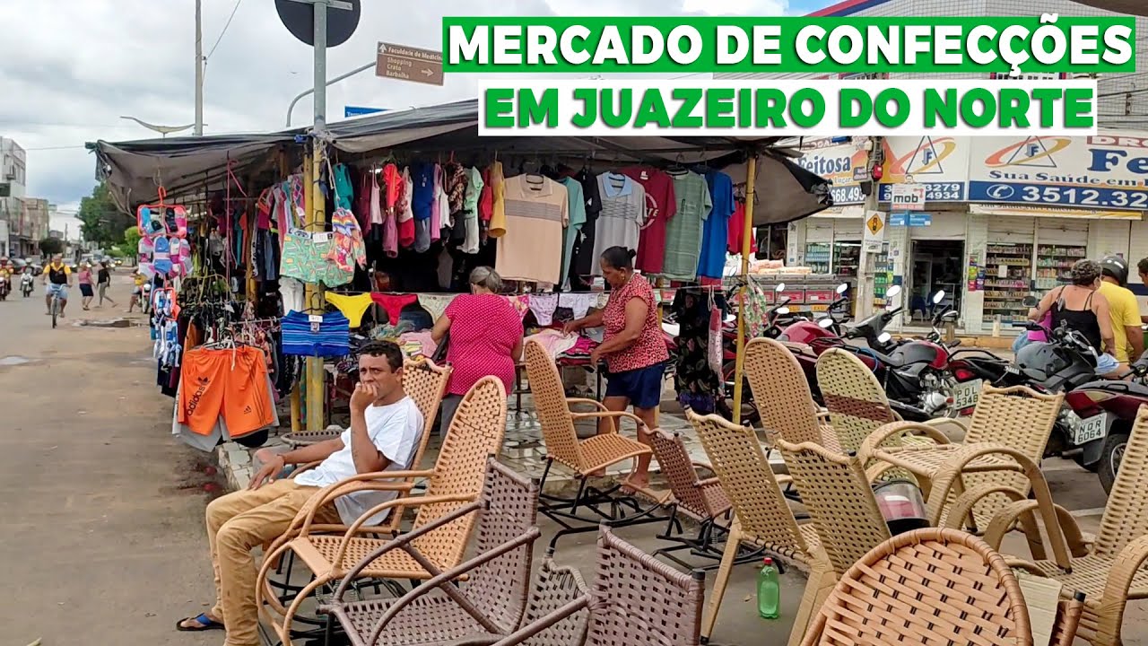 Mercado de Confecções em Juazeiro do Norte tem muita Mercadoria com Preço Baixo