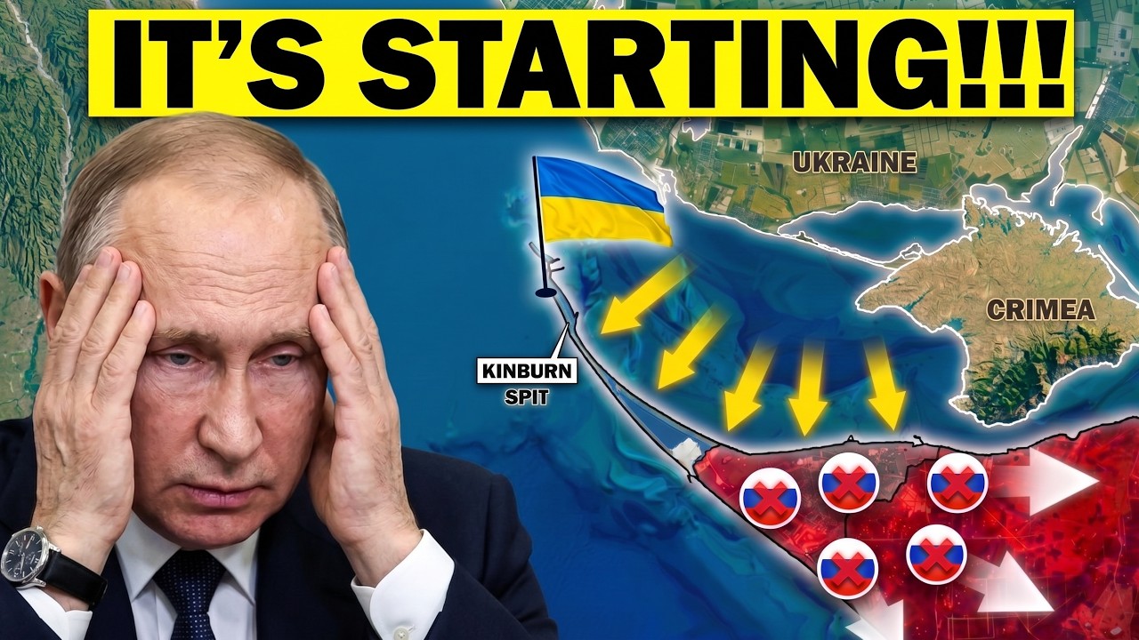 Putin's Disaster at Kinburn: Russian Troops FLEEING as Ukrainian Flag Raised - FULL