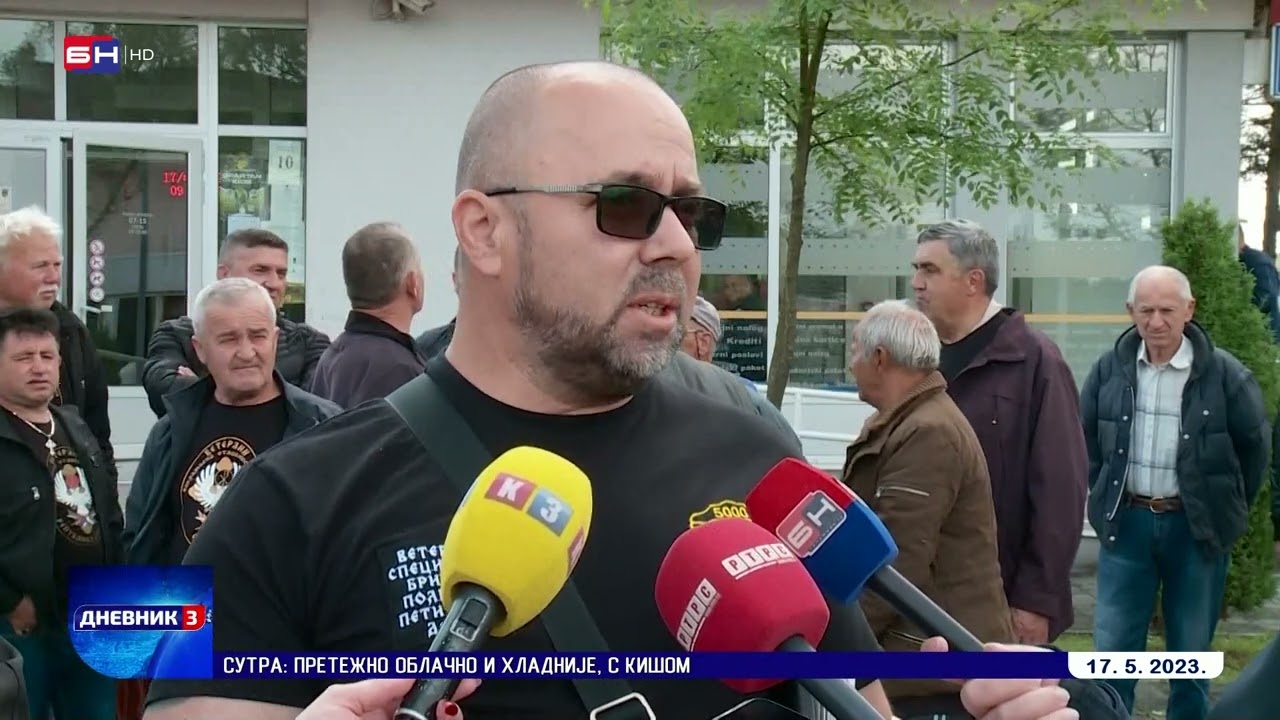 Protest radnika uprave Stanari protiv načelnika opštine zbog mobinga nad radnicima (BN TV 2023) HD