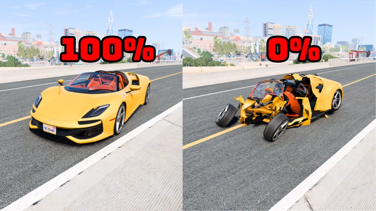 Realistic Car Crashes & Total Destruction #4 - BeamNG.drive