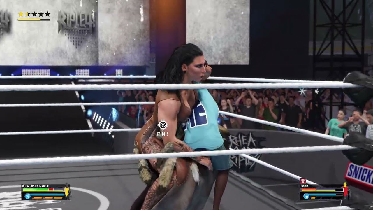 Destroyed By Giant Rhea Ripley Low Blow 😵‍💫WWE2k25 🎮